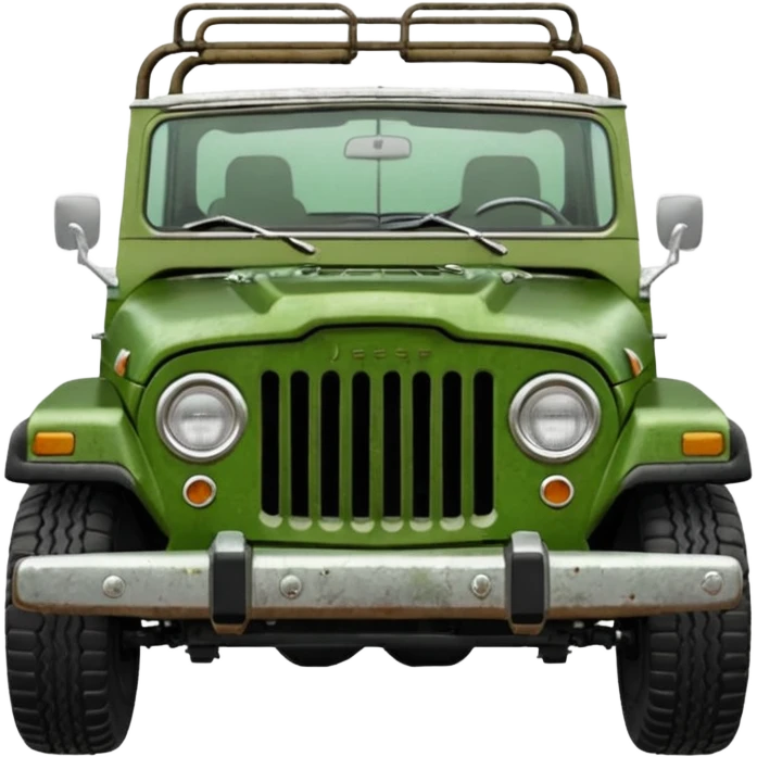 jeepster commando without top with straight hood emoji