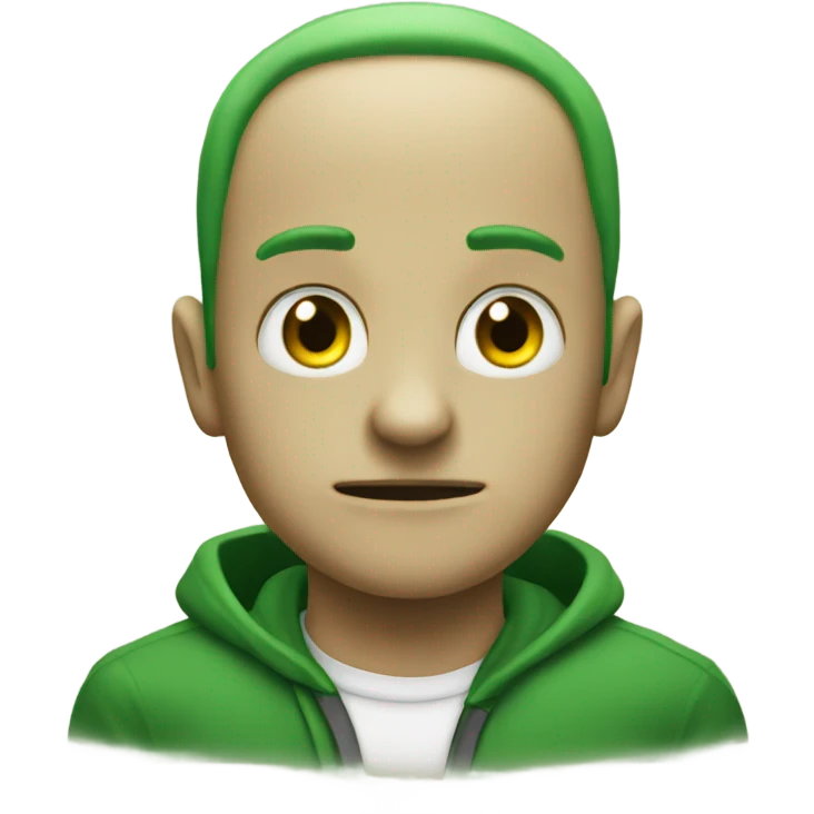 Evil love green emoji