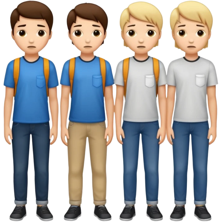 sad students with empty pockets emoji