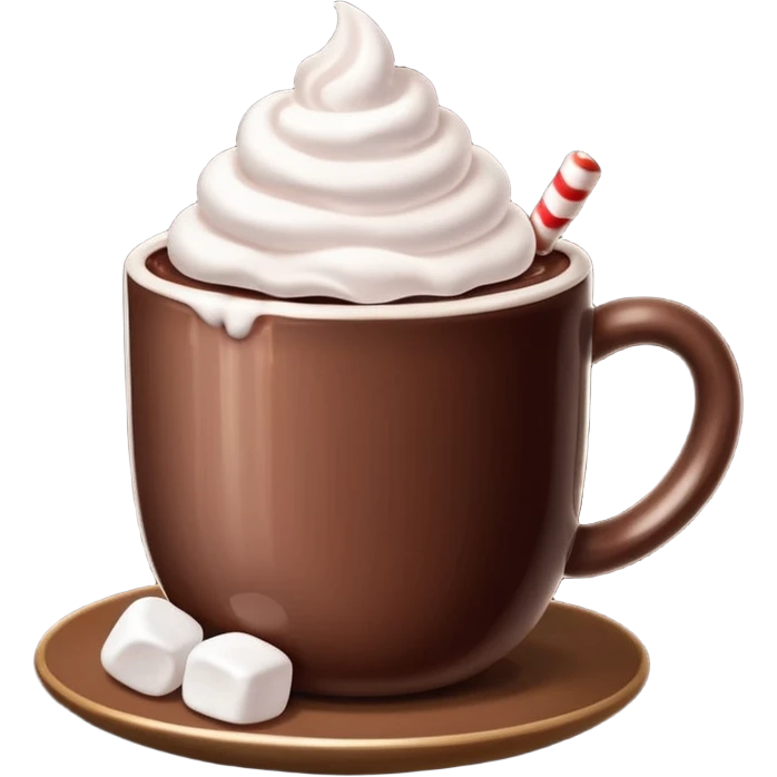 cocoa with marshmallows emoji