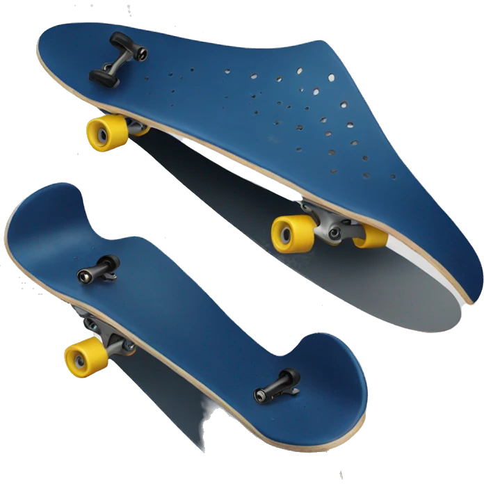 skate dark blue emoji