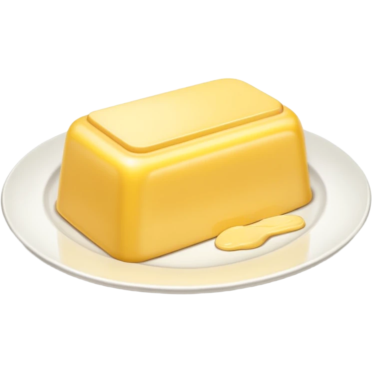 Big Butter on the white plate  emoji
