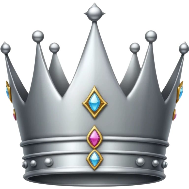 Silver crown emoji