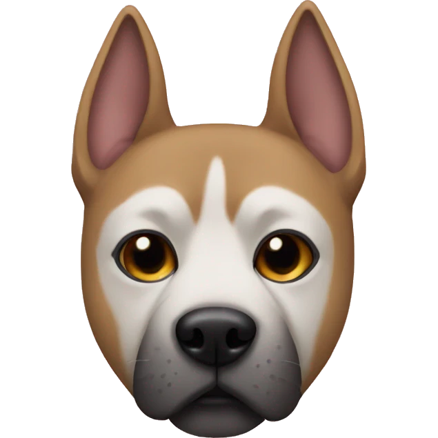 Dog with a cat mask emoji