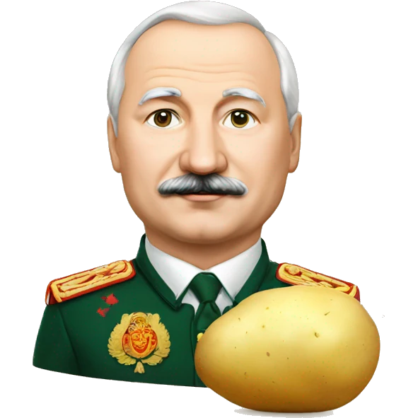 Lukashenko with potato emoji