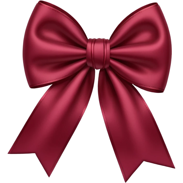 Maroon bow emoji