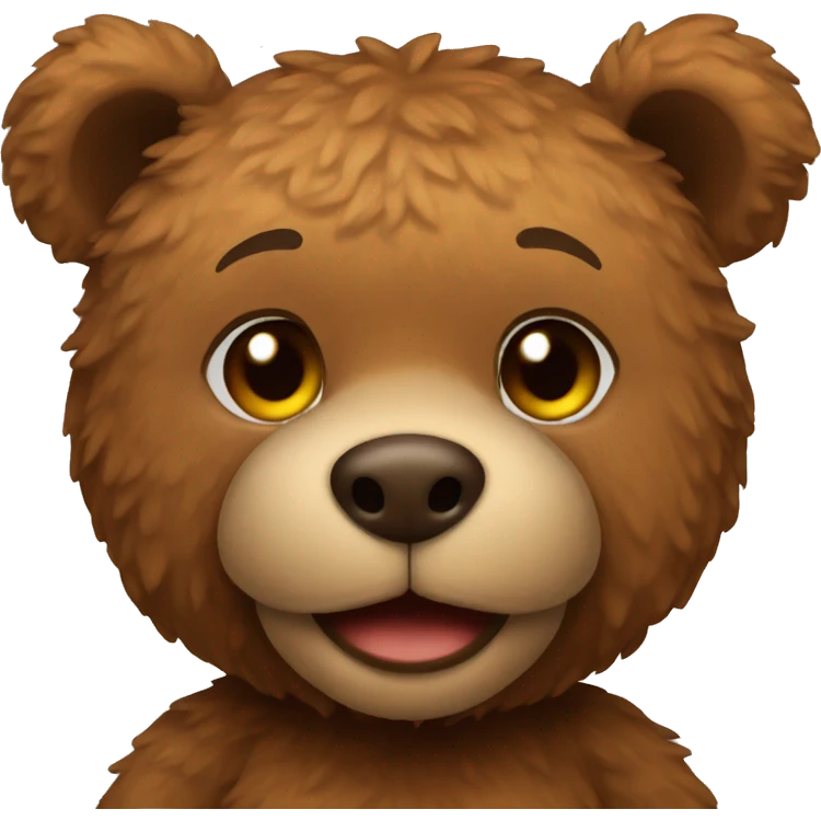brown teddy bear emoji