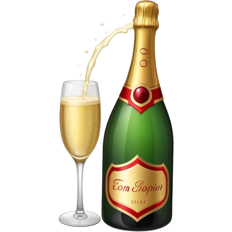 botle champgne RED emoji