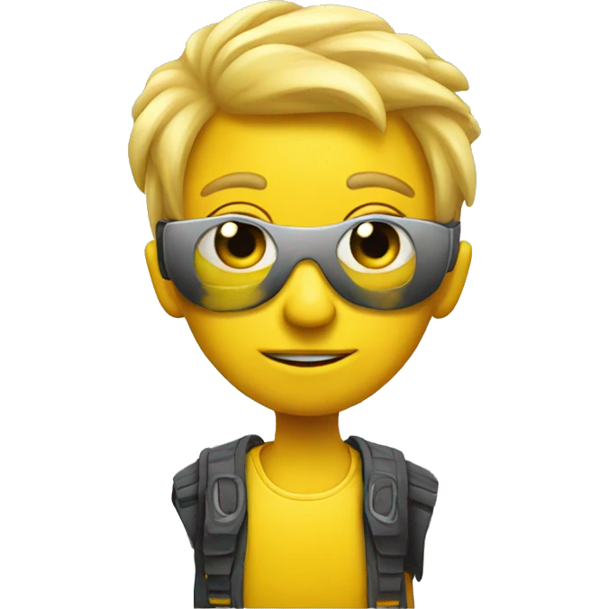 funny yellow futuristic emoji emoji