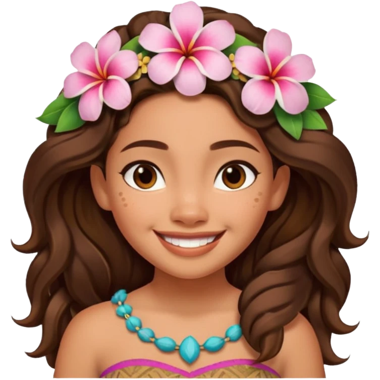 Emoji de la princesa  Moana  emoji
