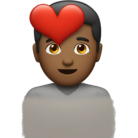 Men with a red heart  emoji