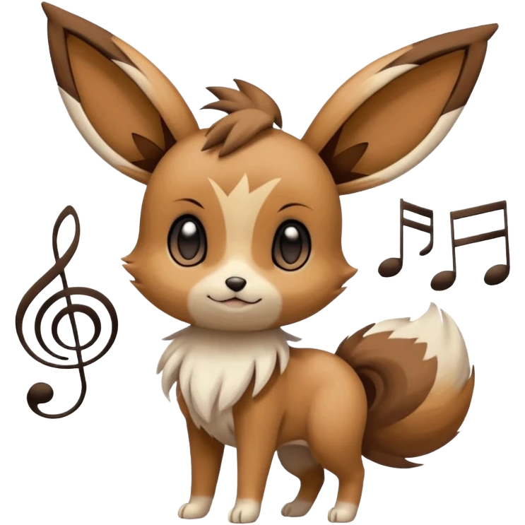 Meloetta-Eevee-Pokémon-Fakémon-creature emoji