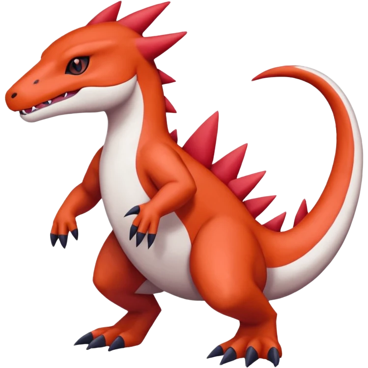 Guilmon-Salazzle-Typloshion-Salandit-Zangoose-Fusion (full body) emoji