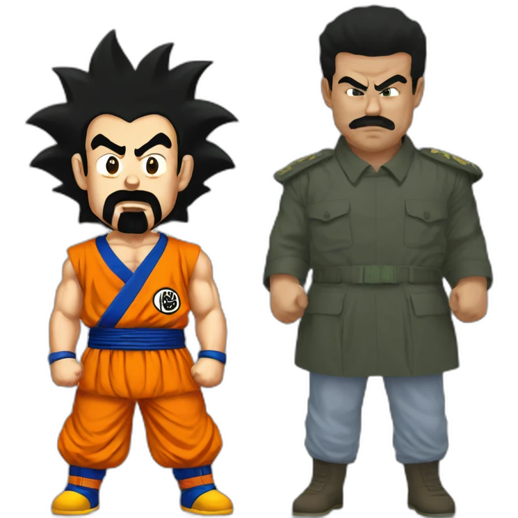 Goku vs Saddam Hussein emoji