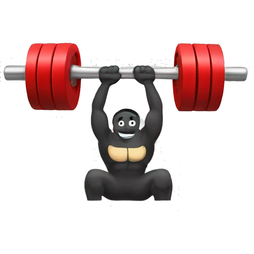 Barbell with weights emoji