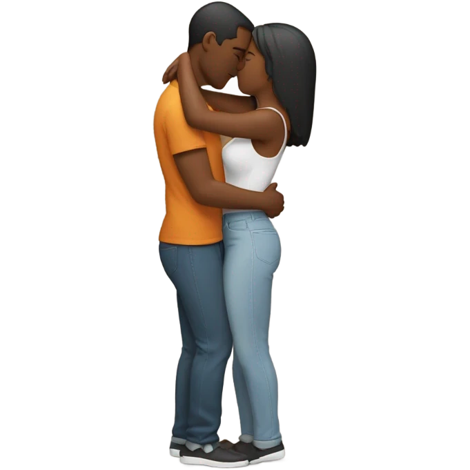 Couple kissing emoji
