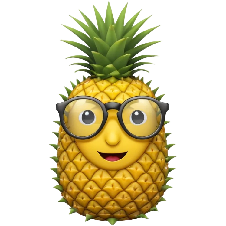 pineapple with glasses emoji