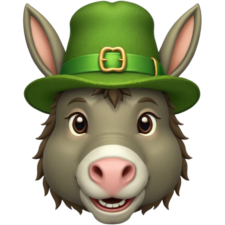 A leprechaun donkey emoji