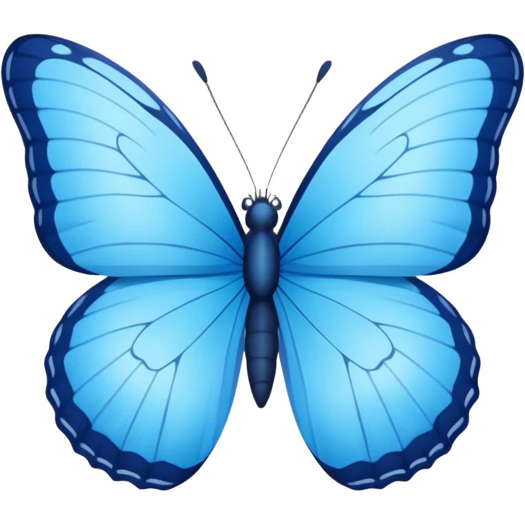 Blue butterfly emoji