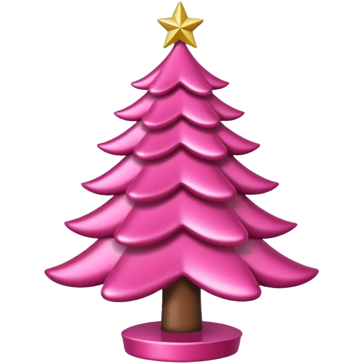 Árvore de natal rosa e branco emoji