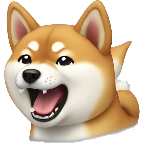 shiba inu yelling emoji