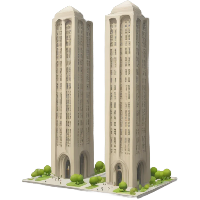 Two towers emoji
