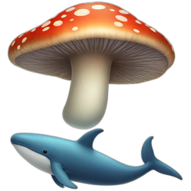 mushroom whale emoji
