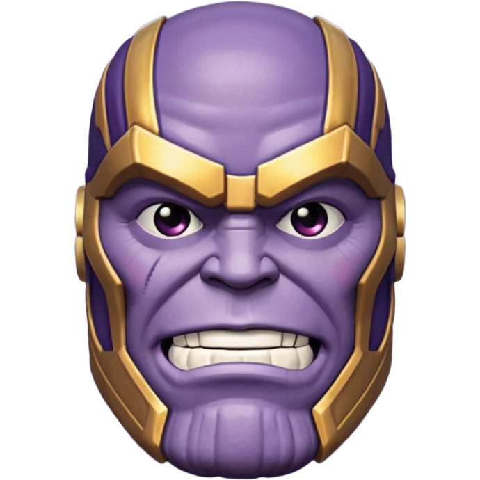 make a funny 3d thanos  emoji