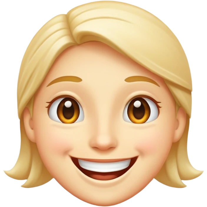 happy smiling face with big smile and joy emoji