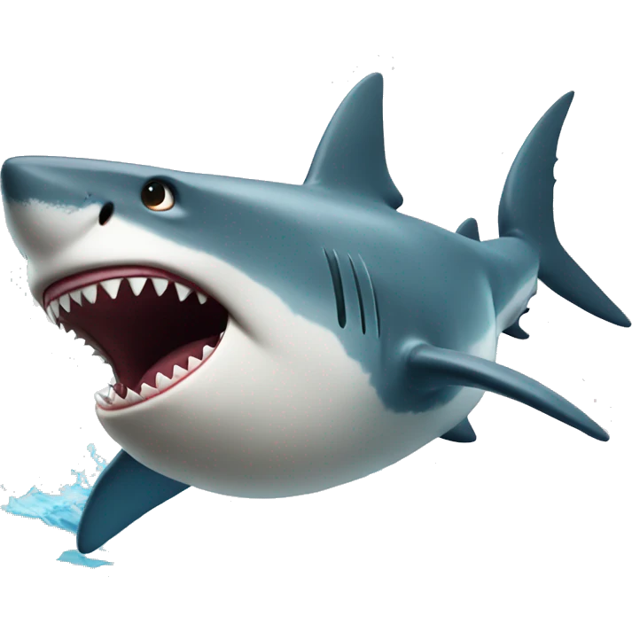 shark running emoji