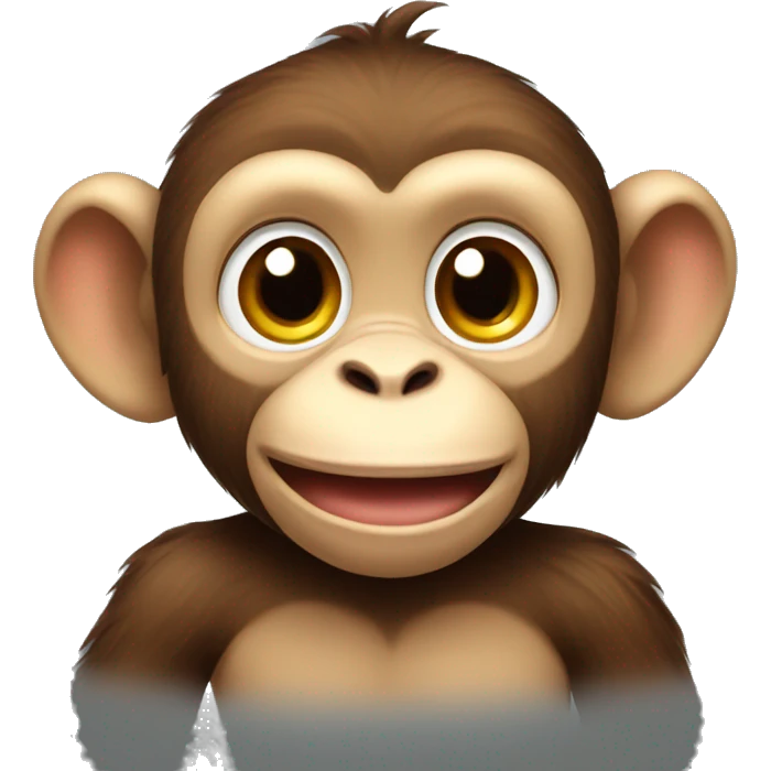 Cute monkey emoji