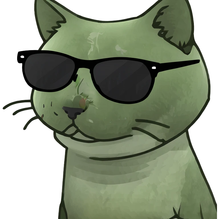 Cat with sunglasses emoji