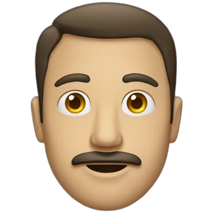 Hombre calvo fumando emoji