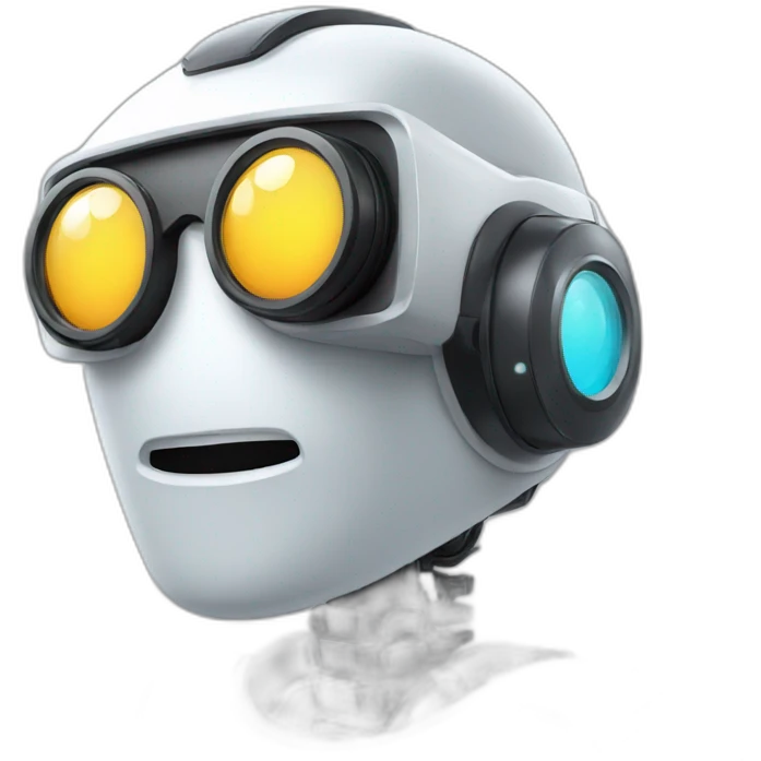Robot with vr glasses emoji