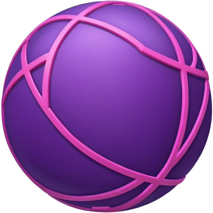 purple globe with pink network lines emoji