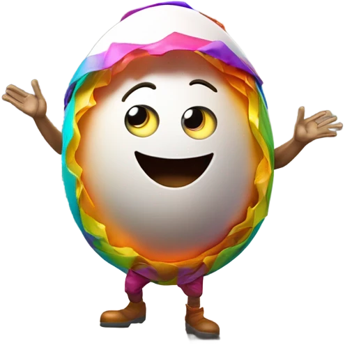 Egg man Danceing emoji
