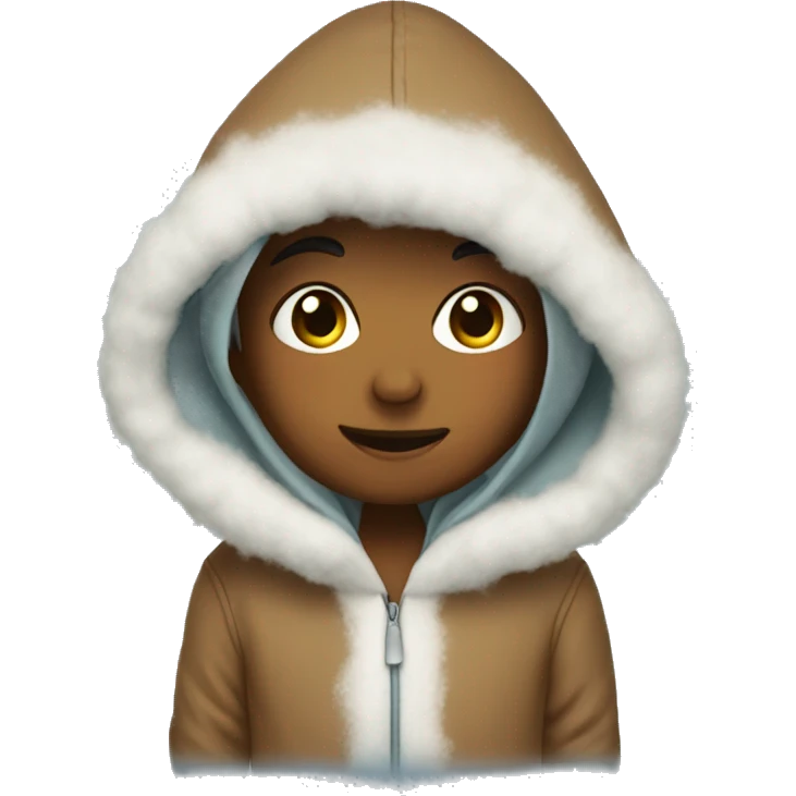Cute hoodie winter emoji
