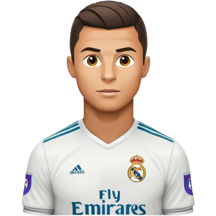 cristiano ronaldo in real madrid jersey emoji