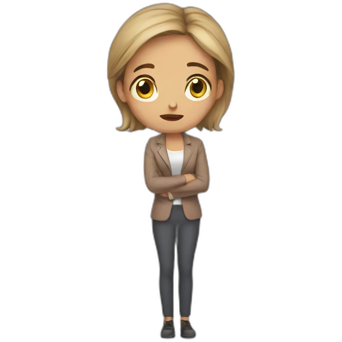 Desperated young teacher emoji