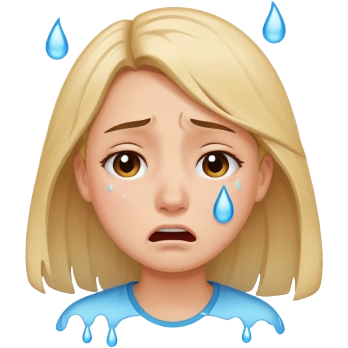 Nude girl crying vagina  emoji