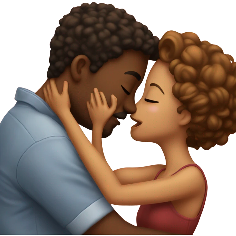 Kissing my boyfriend  emoji