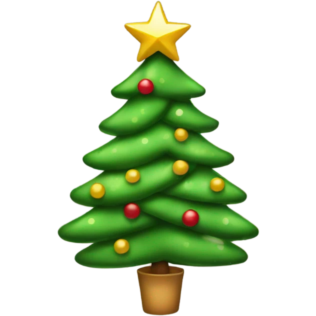 Christmas tree with bow  emoji