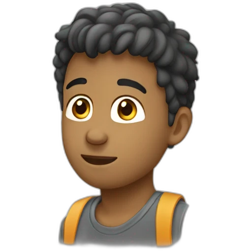 garçon qui lève l'index emoji