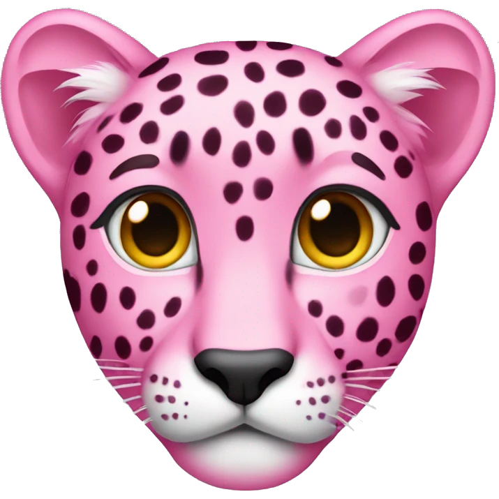 Pink cheetah  emoji