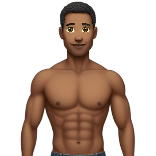 without-shirt emoji