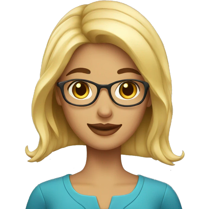 Beautiful librarian woman emoji