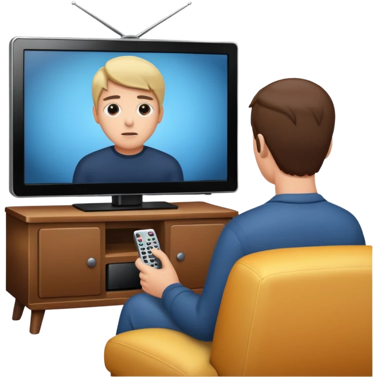 watching tv show emoji