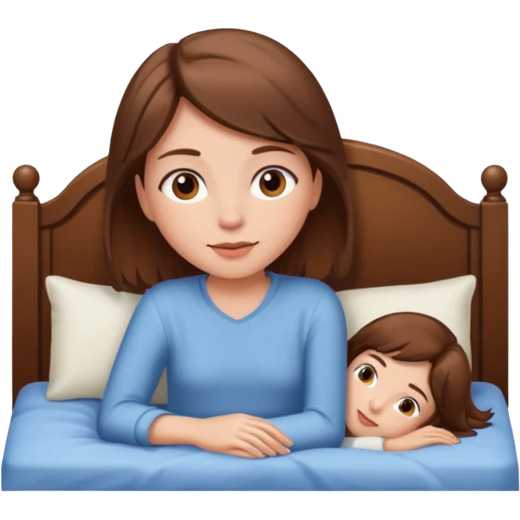 lying on bed brown hair girl just chill emoji