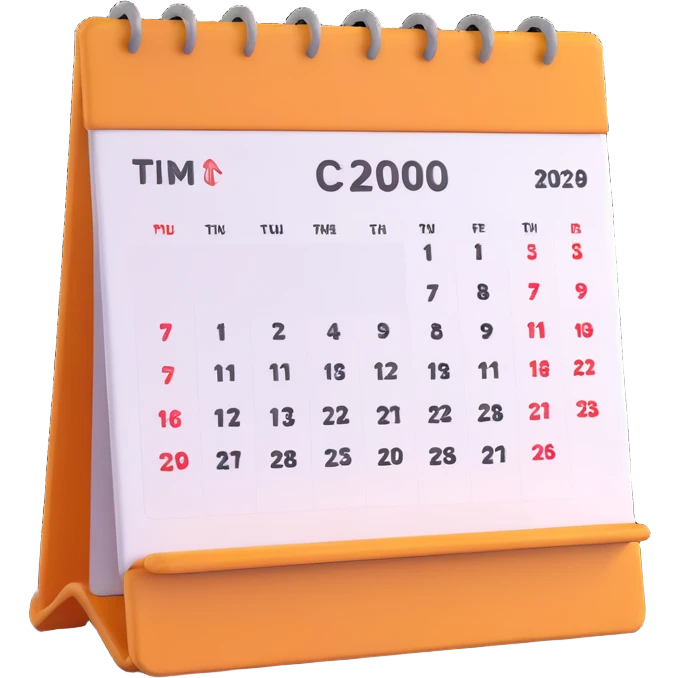 desk calendar emoji