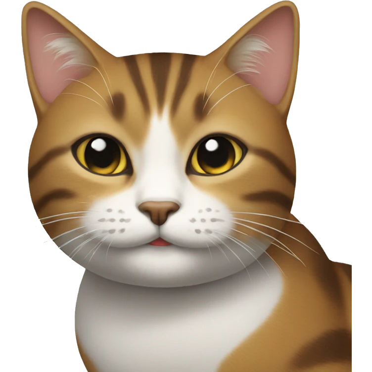 Gato comendo emoji